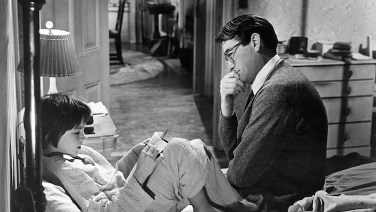 Gregory Peck as Atticus Finch in To Kill a Mockingbird