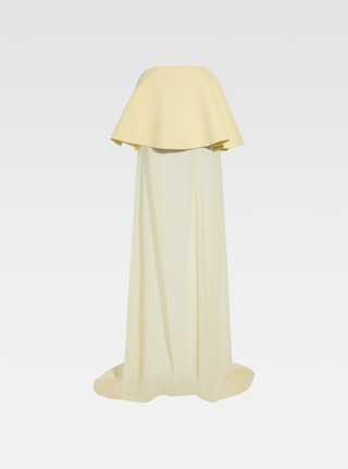 Jacquemus Amdra Strapless Dress in Yellow 