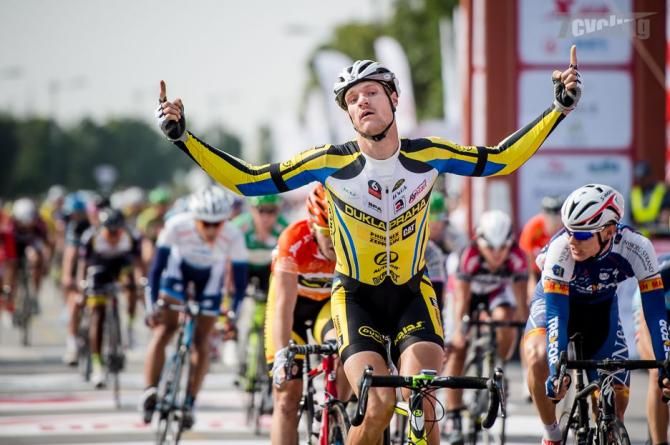 Alois Kankovsky celebrates his record equalling victory