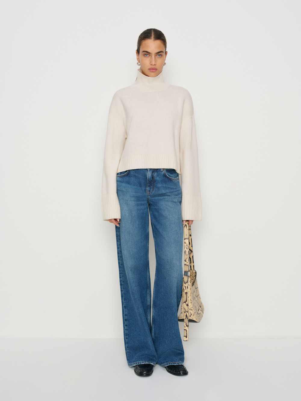 March Regenerative Wool Cropped Turtleneck