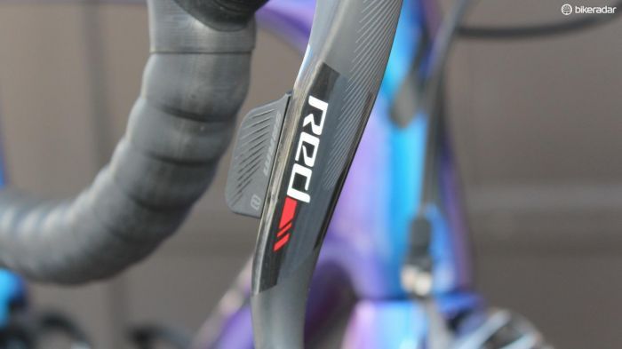 While Red 22 has oversized logos, eTap goes for a more subtle design