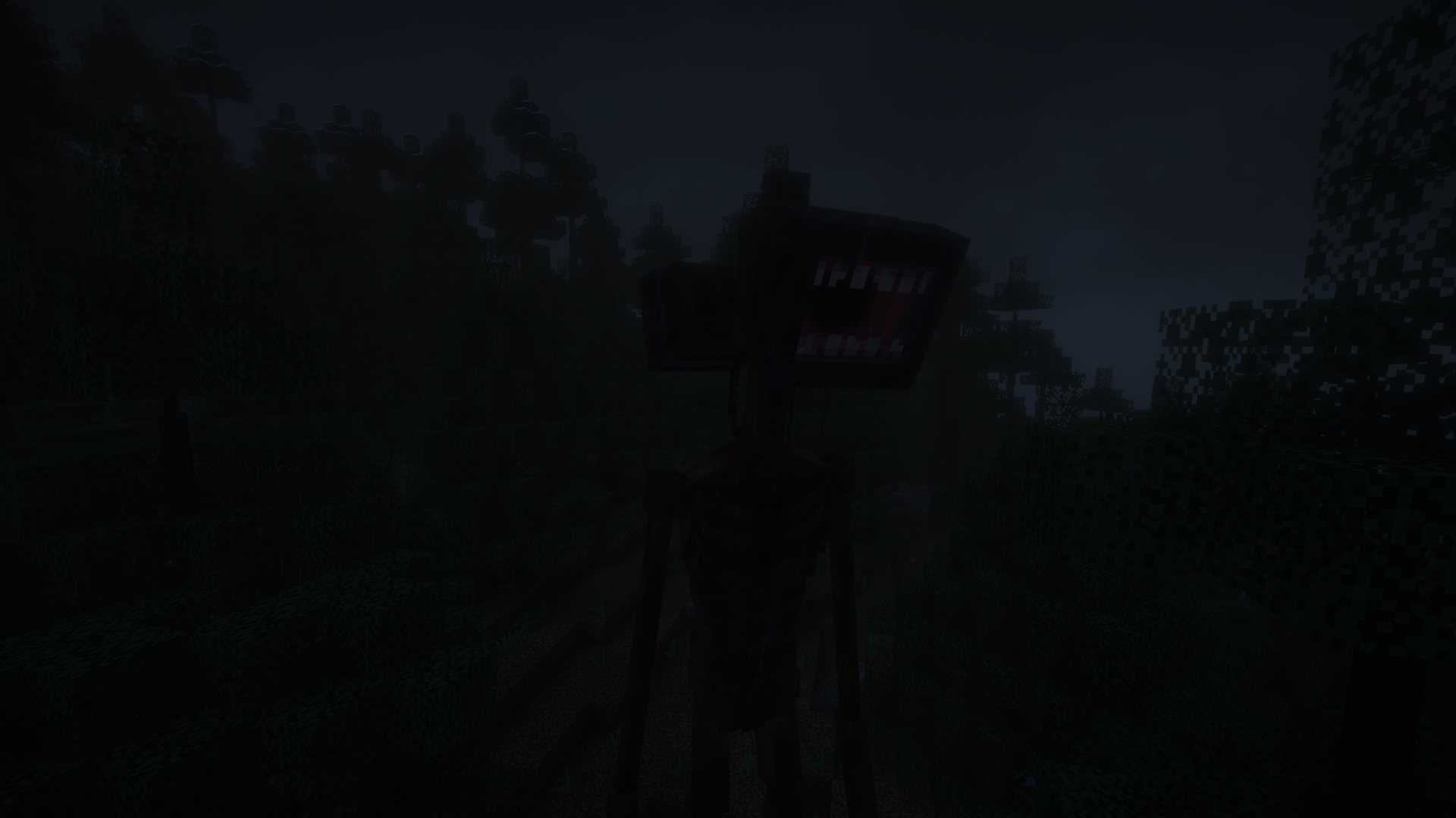 Siren Head from Siren Head The Arrival mod in Minecraft