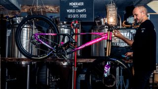 MS Mondraker Team unveil their 'Ride Neon, Coded For Speed' custom-painted World Champs bikes