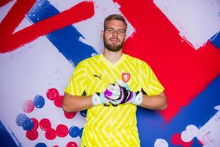 Vitezslav Jaros of Czechia poses for a portrait during the Czechia Portrait session ahead of the UEFA EURO 2024 Germany on June 08, 2024 in Schladming, Germany.