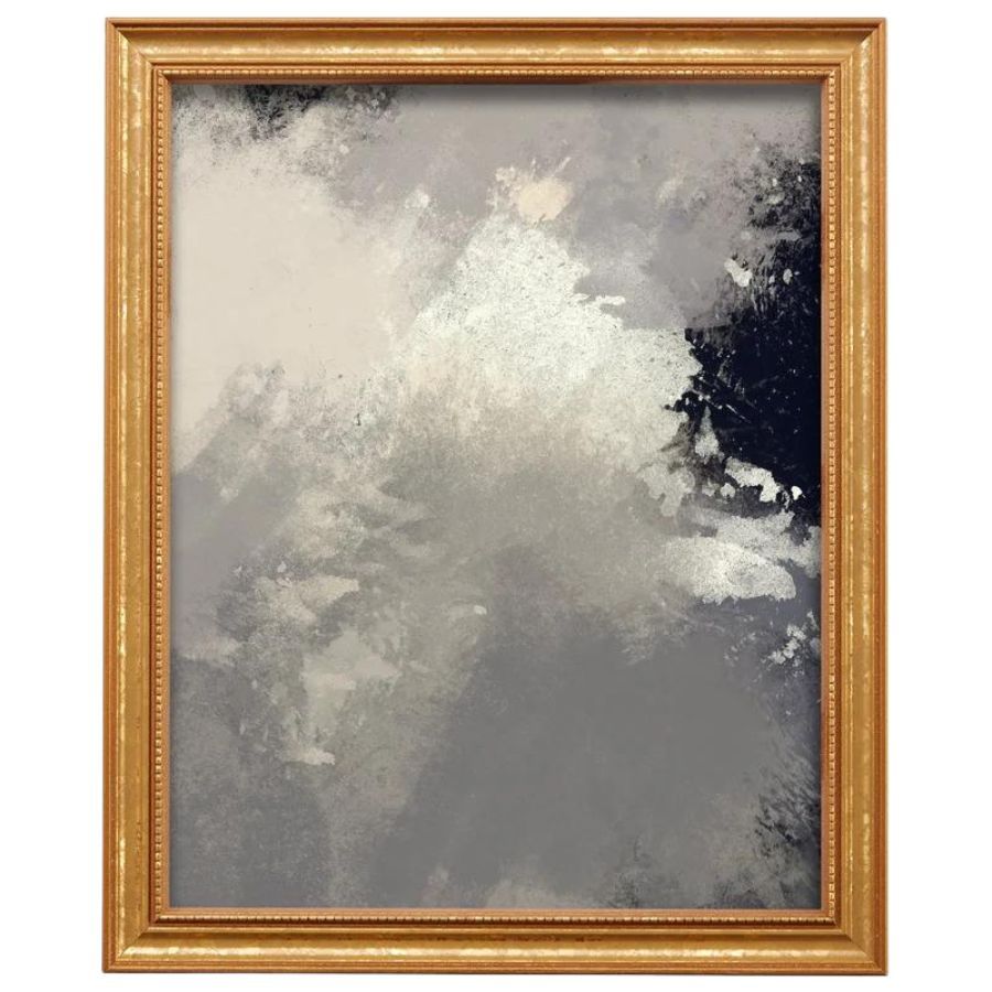 Aged gold picture frame