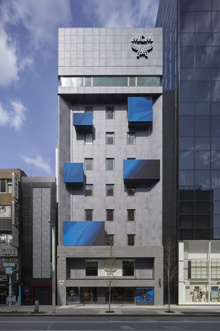 The façade of MCM’s Ginza Haus 1 on Chuo-dori