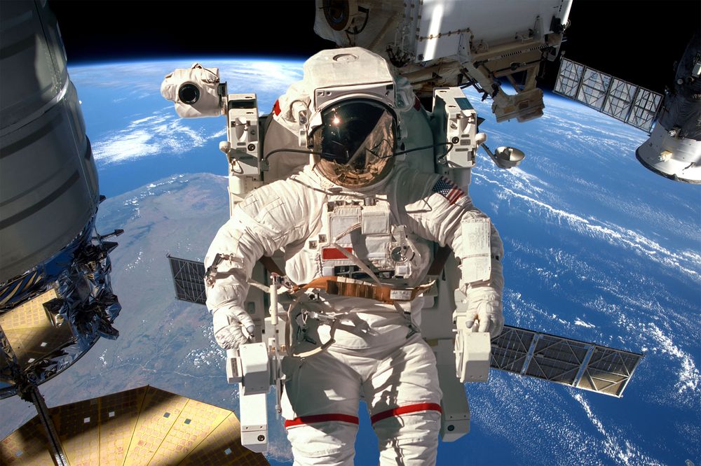 Astronaut on space walk