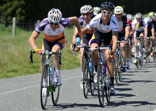 Jack Bauer of Share the Road feeds his teammates.