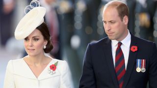 rince William, Duke of Cambridge and Catherine, Duchess of Cambridge attend the Last Post ceremony