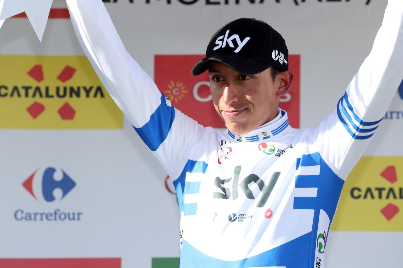 Egan Bernal (Team Sky) moved into the young rider's jersey