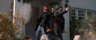 Connor and Murphy McManus (played by Sean Patrick Flanery and Norman Reedus) engage a ruthless hit man in