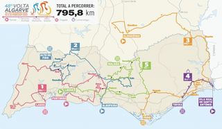 Volta ao Algarve course map 2022
