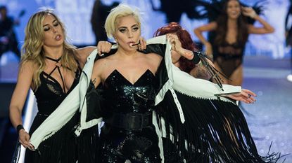 Lady Gaga Receives Victoria's Secret Angel Wings at End of Performance 2016