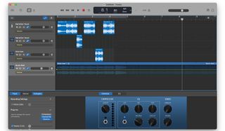 screenshot of GarageBand 