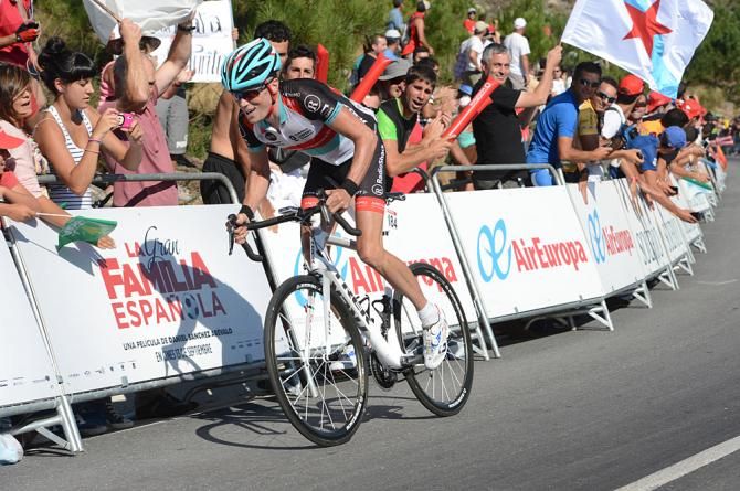 Chris Horner (RadioShack) attacked to win stage 3 of the Vuelta a Espana