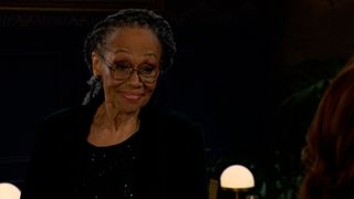 Veronica Redd as Mamie smirking in The Young and the Restless