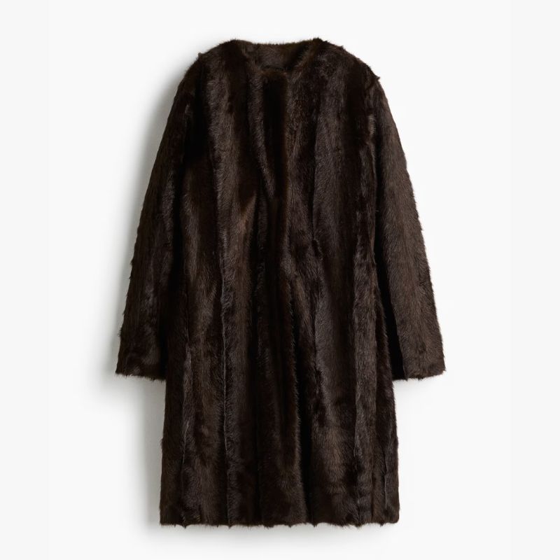 faux fur coat from H&amp;amp;M