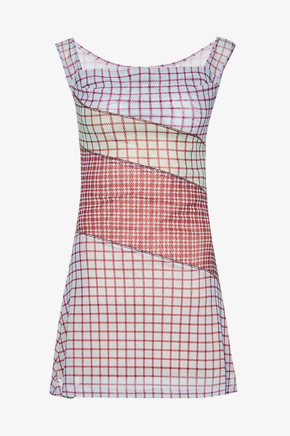 Miaou Ginger recycled polyester-blend mini dress