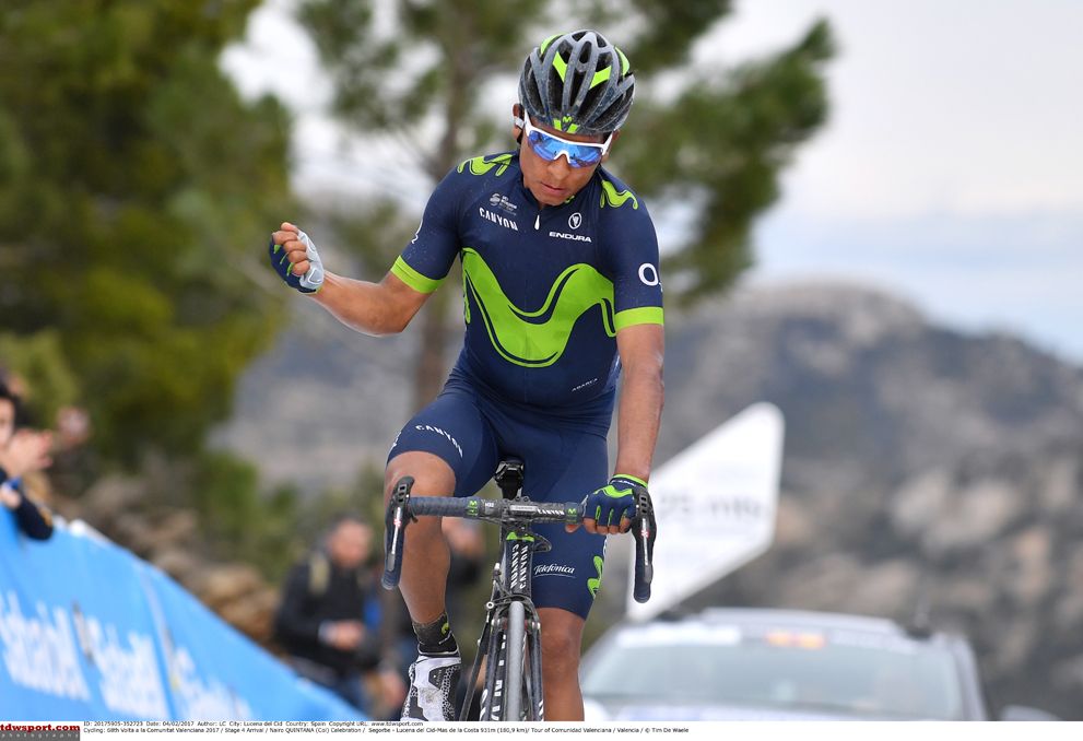 Nairo Quintana (Movistar) lays down a marker ahead of the Giro d'Italia