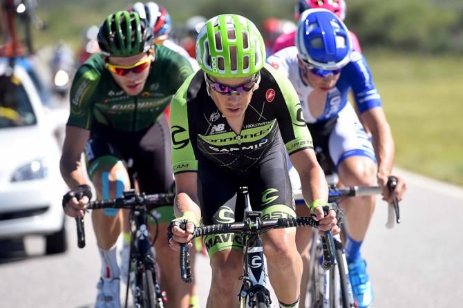 Tom Danielson (Cannondale-Garmin) in the breakaway.