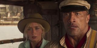 Dwayne Johnson and Emily Blunt in Jungle Cruise