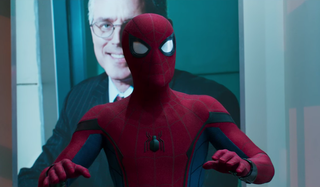 Spider-Man in bank in Spider-Man: Homecoming