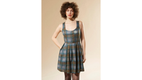 Outlander Lace-Up Tartan Plaid Dress: $49.90 at Hot Topic