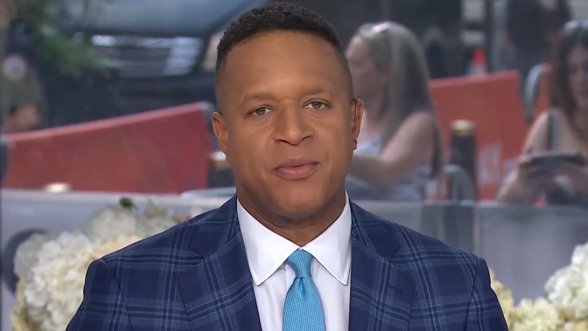 Craig Melvin is shown on The Today Show.