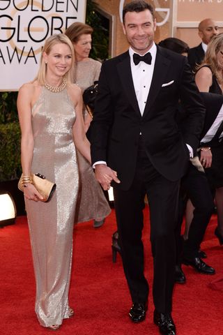 Naomi Watts And Liev Schreiber At The Golden Globes 2014