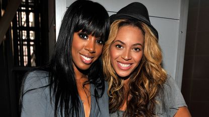 Beyonce and Kelly Rowland on a red carpet