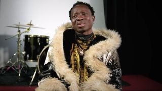 Michael Blackson speaks during an interview