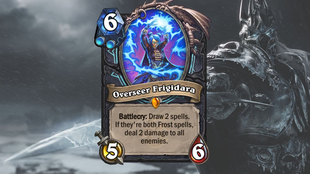 Cards and art from Hearthstone's March of the Lich King expansion.