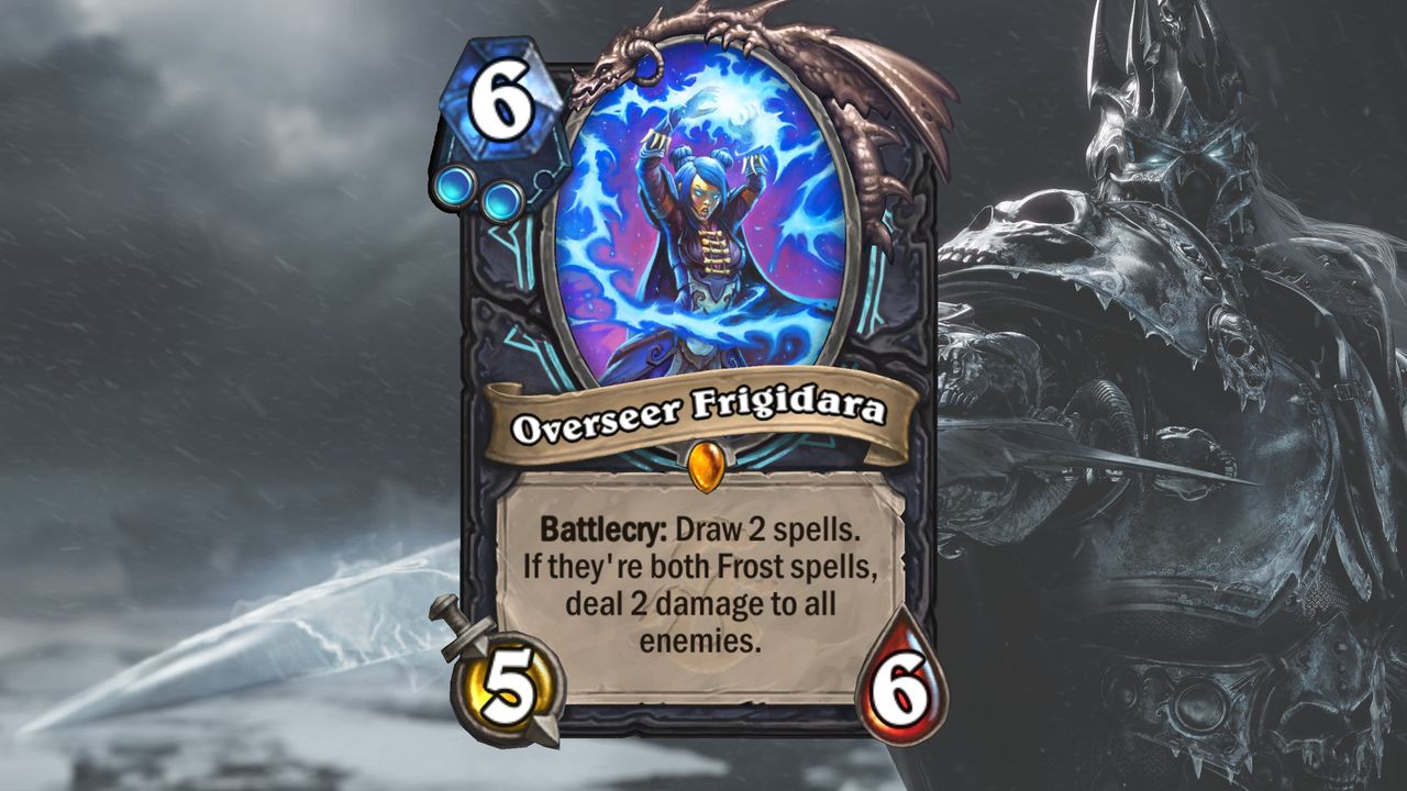 Cards and art from Hearthstone's March of the Lich King expansion.
