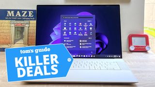 XPS 16 laptop on desk