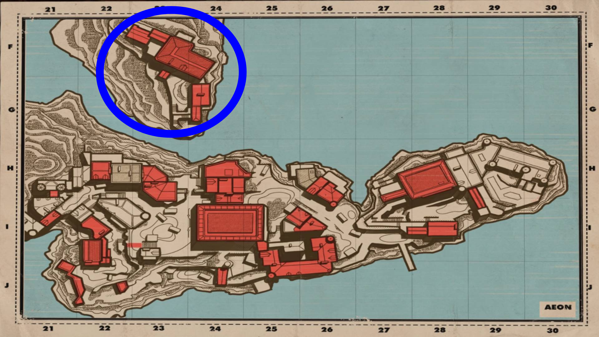 Deathloop visionary Charlie location map