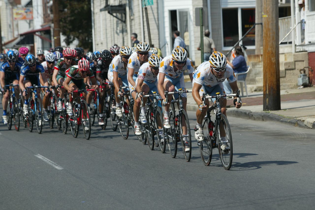 Team Slipstream at the head of affairs at the 2007 Reading Classic