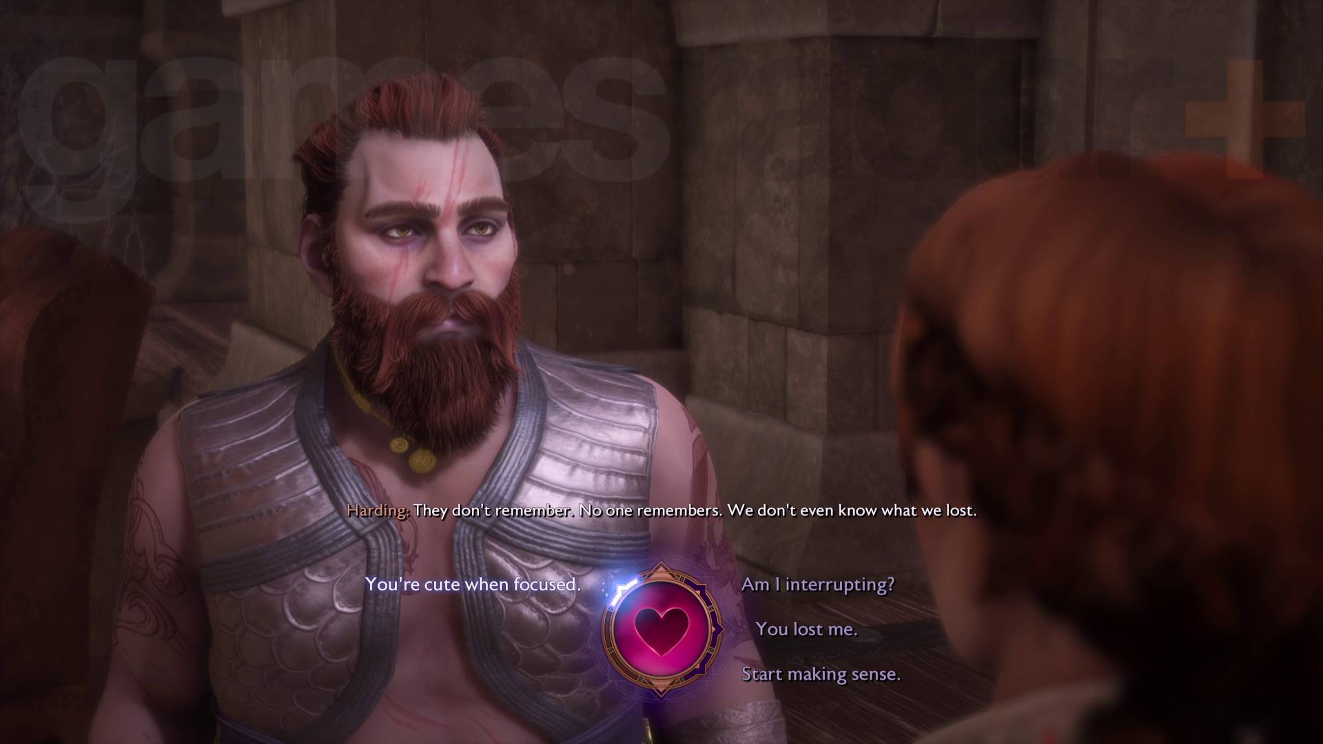 Romans Dragon Age Veilguarda. Zalotny dialog Rooka podczas rozmowy z Hardingiem