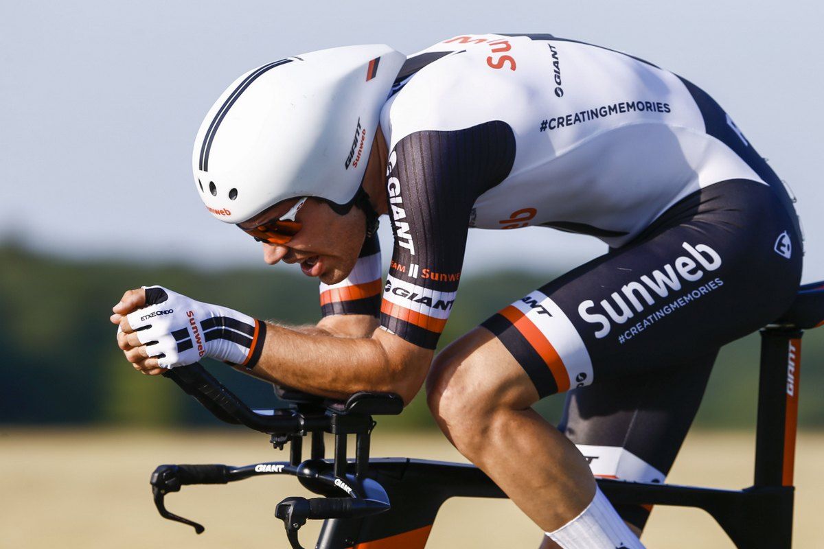 Tom Dumoulin (Team Sunweb) riding to his third Dutch title