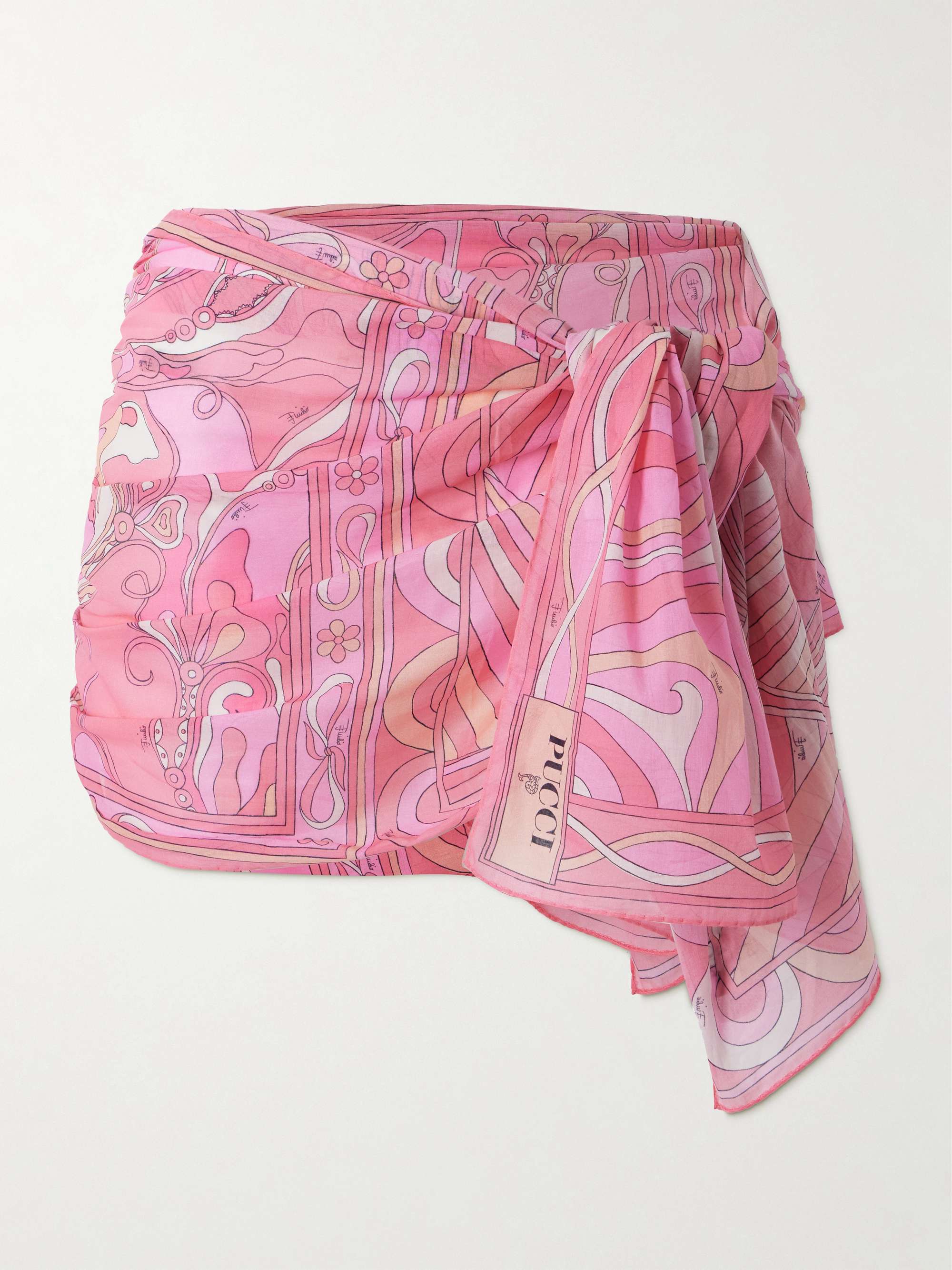 Printed Cotton-Voile Pareo