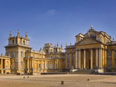 The entrance portico and north court of Blenheim Palace, Woodstock, Oxfordshire. Photographed for Country Life Magazine by Will Pryce.