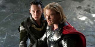 Thor (Chris Hemsworth) and Loki (Tom Hiddleston)