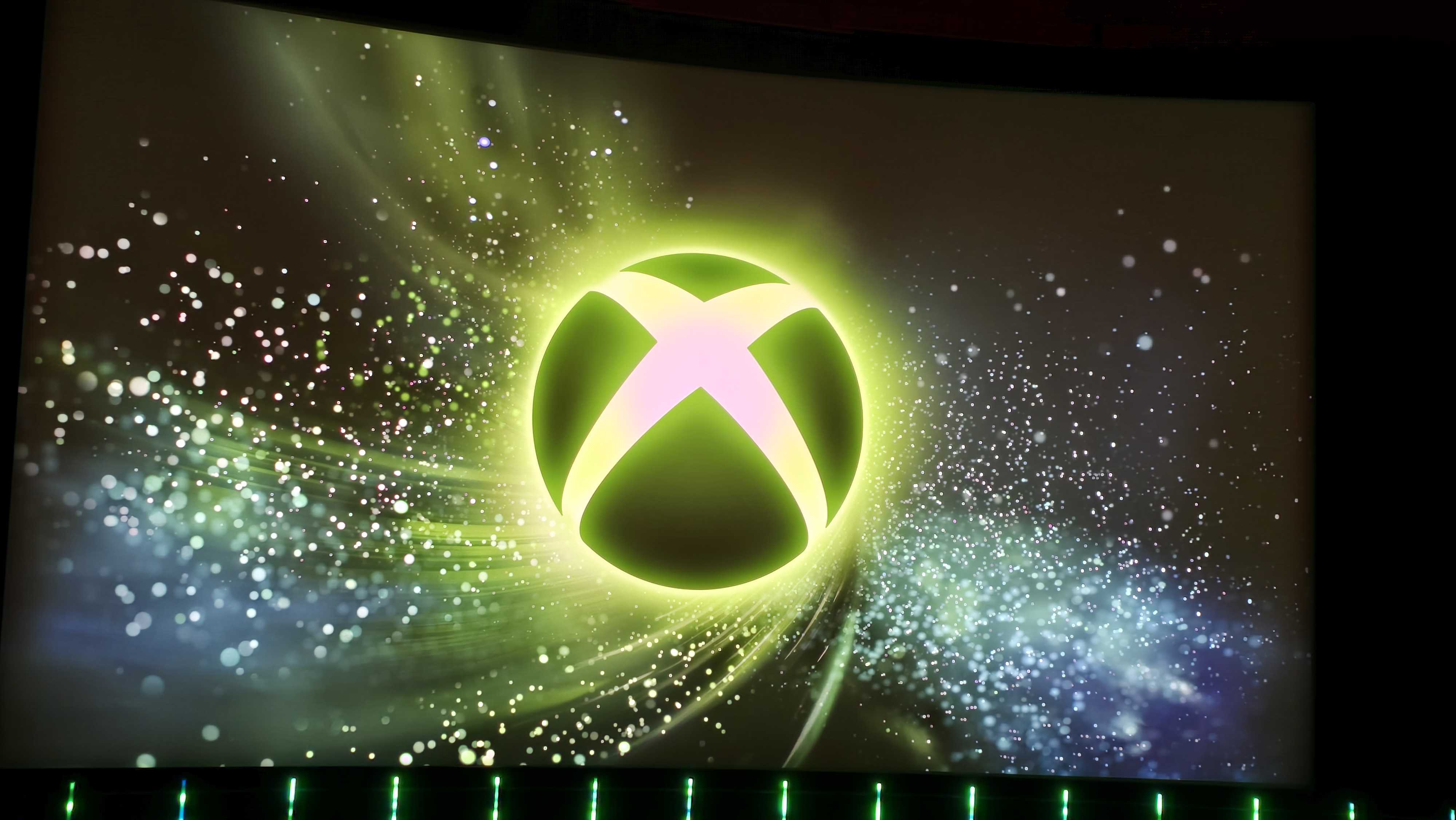 A photograph taken of the main stage of Xbox Games Showcase 2026.