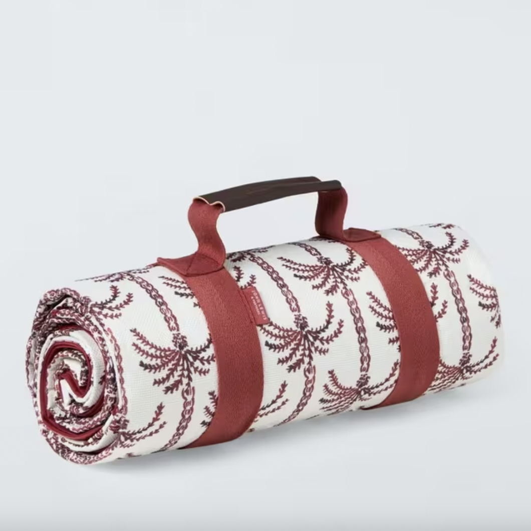 John Lewis Palm House Extra Large Picnic Rug, Red Oxide