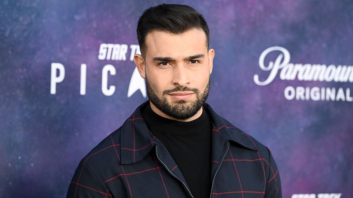 Sam Asghari solo at the Star Trek Picard premiere.