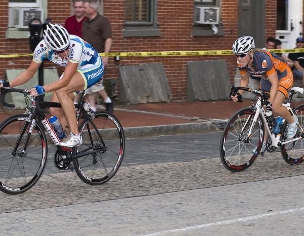 Erica Allar puts in a testing acceleration.