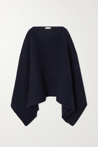 Romie Ribbed Cashmere Cape