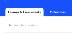 Lessons & Assessments tab