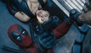 Deadpool and Domino in Deadpool 2