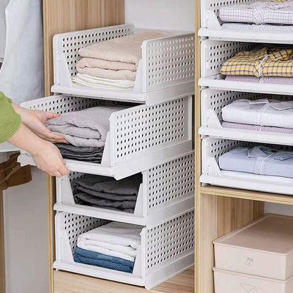 towel drawer rack with wooden cupboard