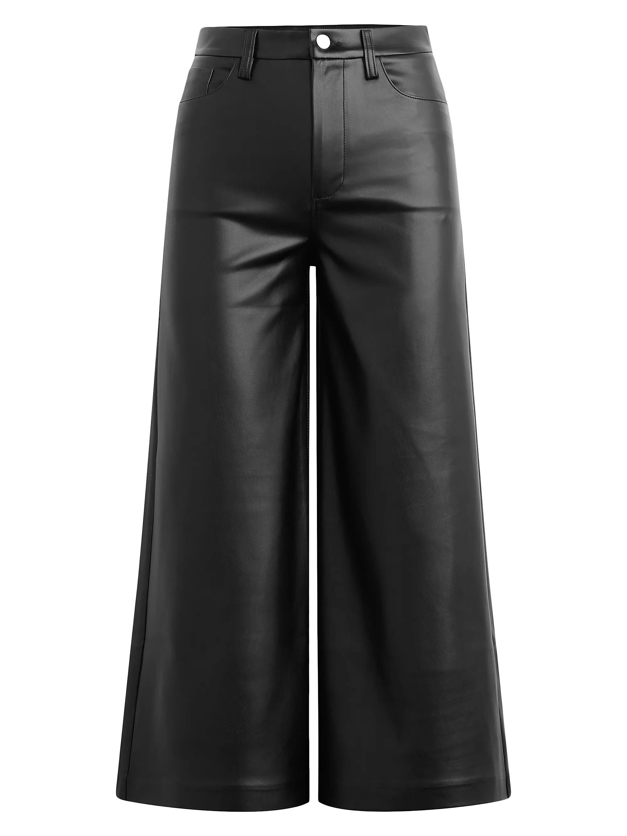 The Vegan Leather Culotte Pants